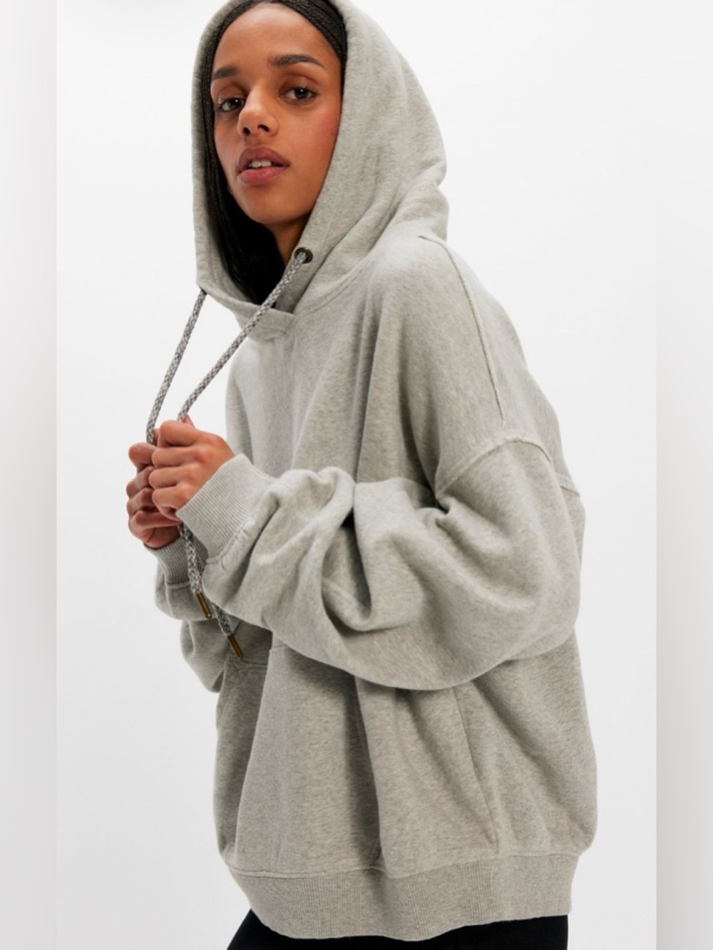 Free People We The Free Of A Feather Hoodie. NWT. Heather grey